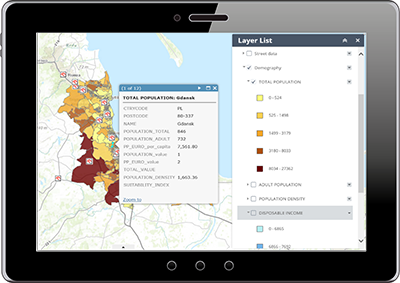 Localis retail network tablet